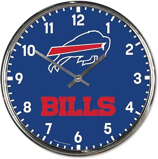 WinCraft NFL Chrome Wall Clock