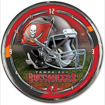 WinCraft Tampa Bay Buccaneers Chrome Wall Clock