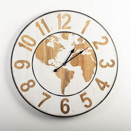 World Map Wall Clock