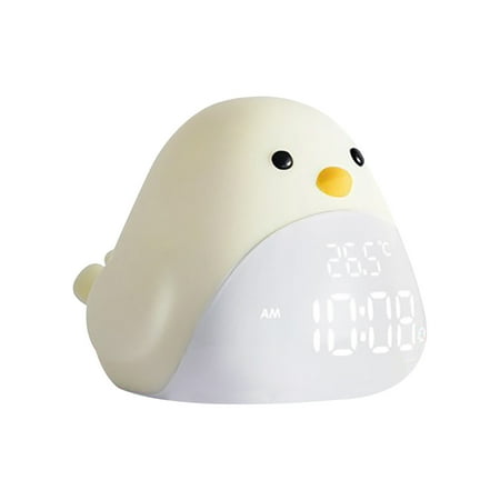 Wovilon Alarm Clock Alarm Clocks For Bedrooms Lazy Time Bird Alarm Clock Led Night Light Digital Night Light Alarm Clock