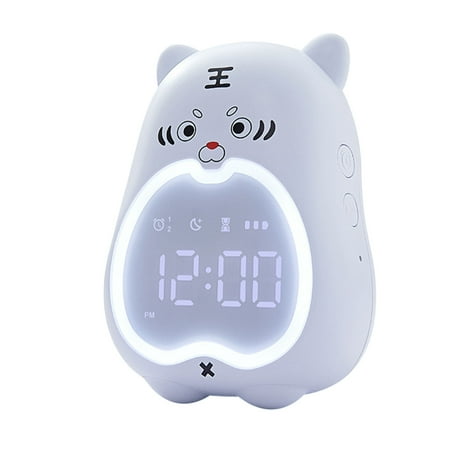 Wuztai Digital Alarm Clock, LED Digital Alarm Clock, Cute-Tiger Bedside Kids Digital Alarm Clock, Table Wake Up Night Light