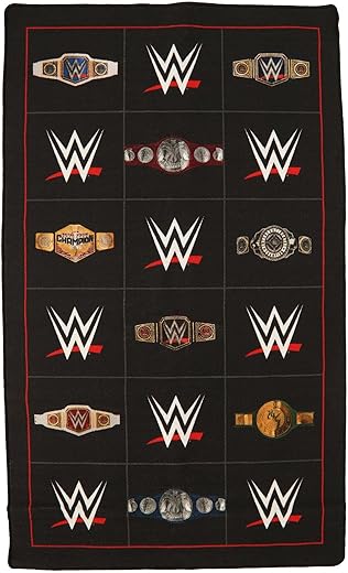 WWE Championship Belt Rug, World Wrestling Entertainment Front Doormat, Indoor Outdoor WWE Home Decor Door Mat ST