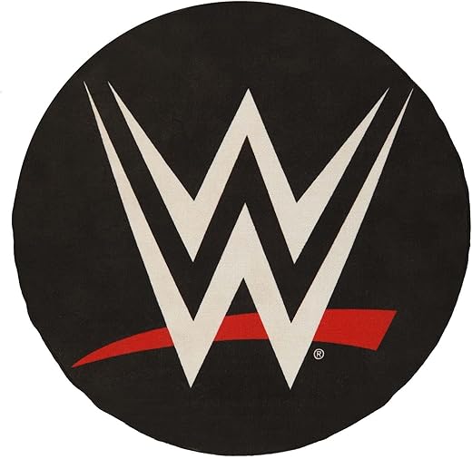 WWE Logo Rug, World Wrestling Entertainment Logo Front Doormat, WWE Home Decor, Circle Round Indoor Rugs ST