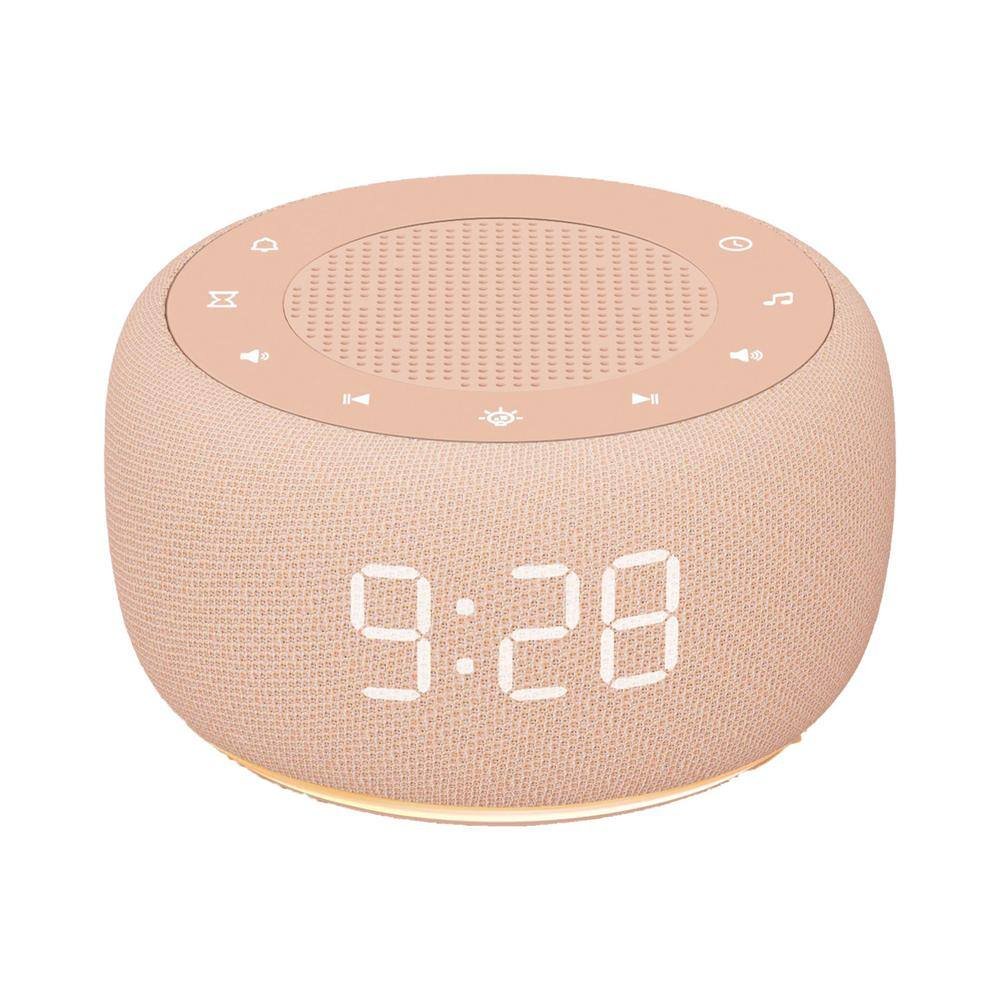 2 in 1 Peach Digital Acrylonitrile Butadiene Styren Lighted Table Alarm Clock...