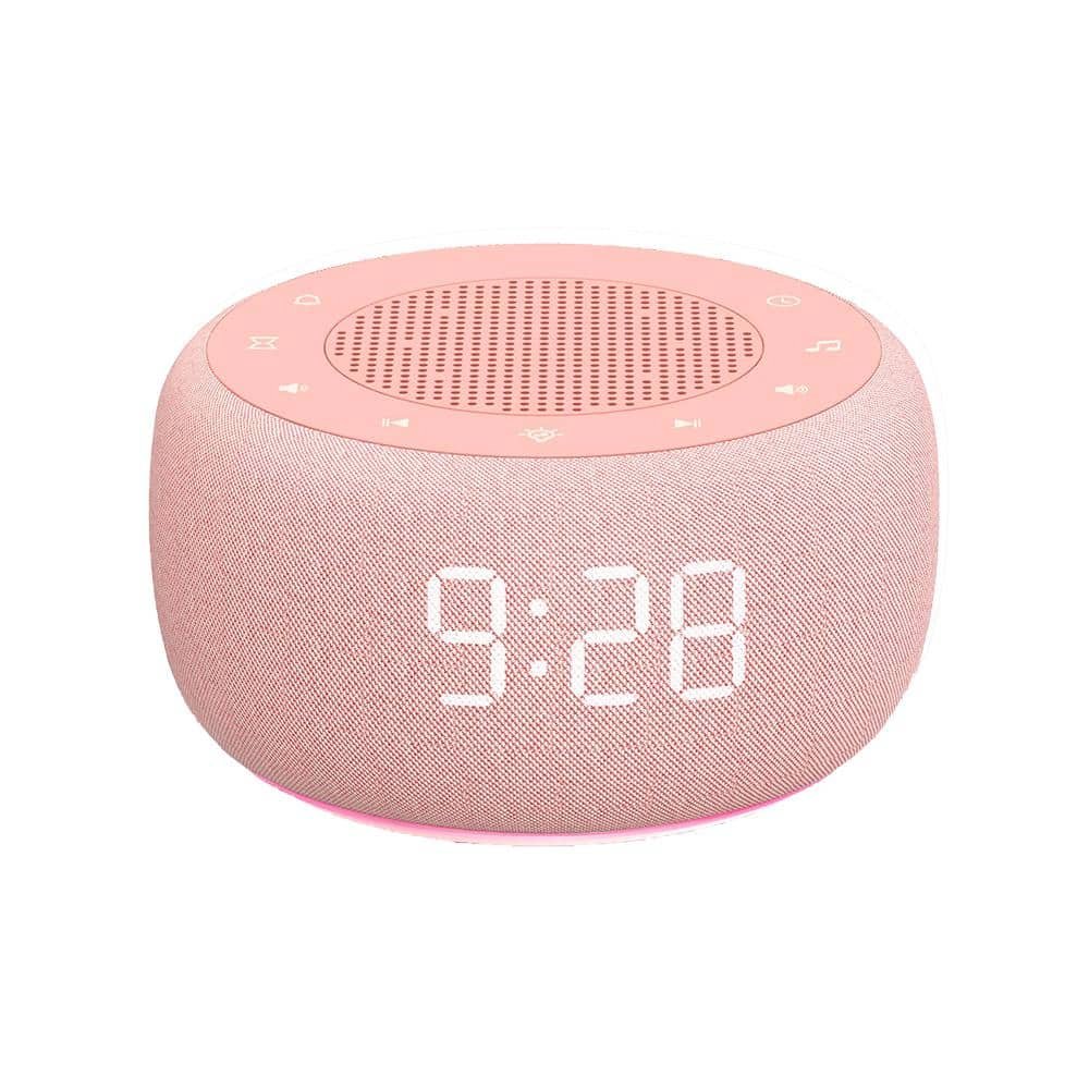 2 in 1 Pink Digital Acrylonitrile Butadiene Styren Lighted Table Alarm Clock...