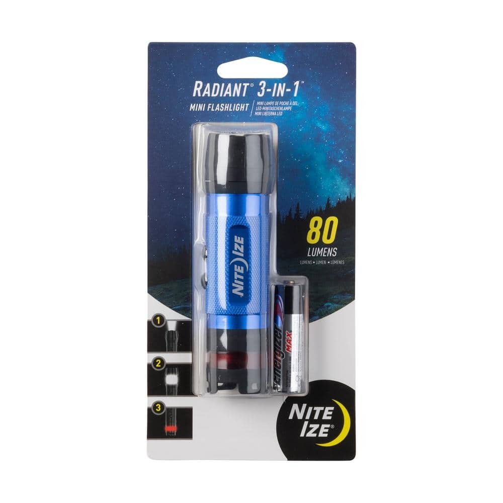 3-in-1 LED Mini Flashlight Blue