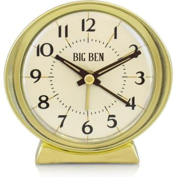 Big Ben Classic Battery Operated Alarm Clock with Lumnious Hands