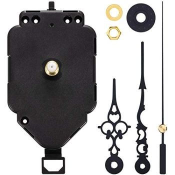 Hicarer Pendulum Clock Movement Quartz DIY Movement Kits Replacement Pendulum Clock Movement Mechanism (Shaft Length 0.9 Inch)