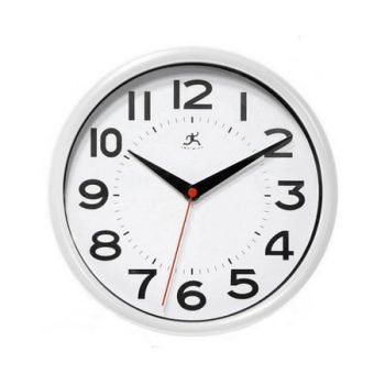 Infinity Instruments Metro White Wall Clock