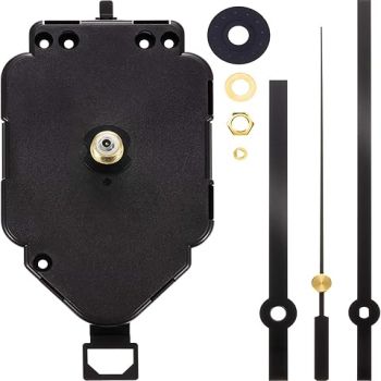 Pendulum Clock Movement Replacement Long Shaft Pendulum Quartz Clock Movement Mechanism Clock Hands for DIY Clock