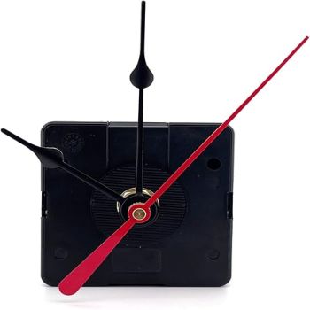 Quartex Q-80 Quartz Clock Movement, 1/16 Max Dial Thickness, 7/16 Hand Shaft Length with Hands