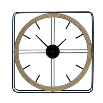 VIP Metal 23.62 in. Black Wall Clock