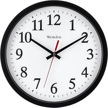 Westclox 14 Round Electric Powered Office Wall Clock White