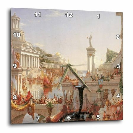 3dRose The Course of Empire, The Consummation of Empire by Thomas Cole American Artist - Wall Clock, 15 by 15-inch