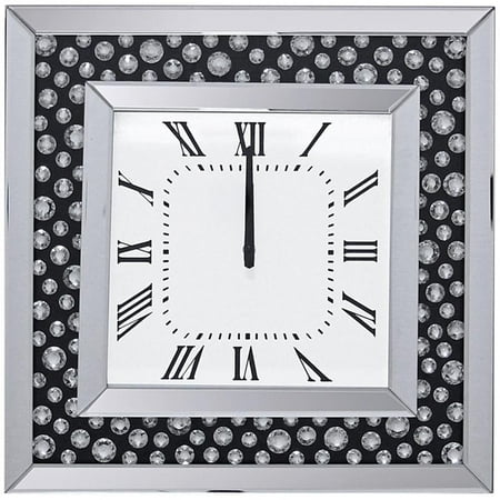 ACME Marku Square Mirrored Wall Clock