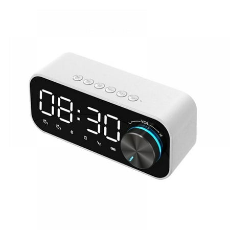 Altsales Alarm Clock Radio with Bluetooth Speaker for iPhone and Android, Night Light, and LED Display