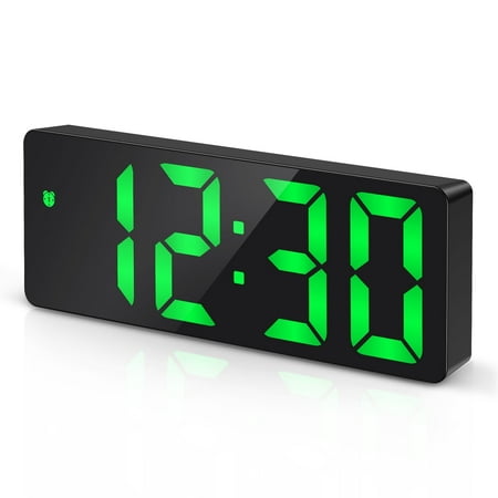 AMIR LED Alarm Clocks, Voice Control Snooze Function