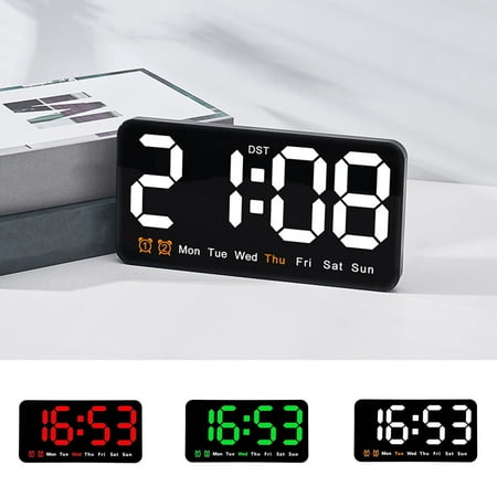 Andvari Hanging Pendulum Digital Alarm Clock - Temperature Display, Battery Operated, Adjustable Brightness, Ideal Desk Clock for Home