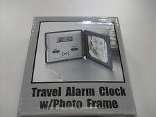 Black Square Digital Travel Alarm Clock with Photo Picture Frame LOW PRICE!