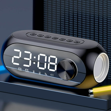 Bluetooth Speaker Drop-proof Wireless Bluetooth Speaker Alarm Clock Good Sound Quality Long Battery Life Desktop Companion Portable Bluetooth Speakers