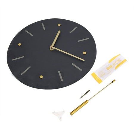 Brass Scale Swing Wall Clock with Cylindrical Pendulum (Battery Not Included)