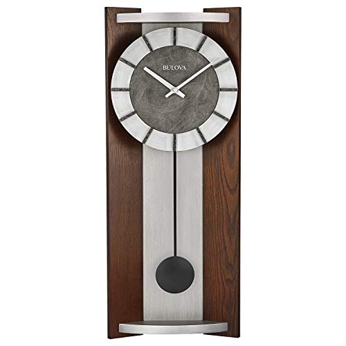 Bulova Newton Pendulum Wall Clock, Espresso (C4808)