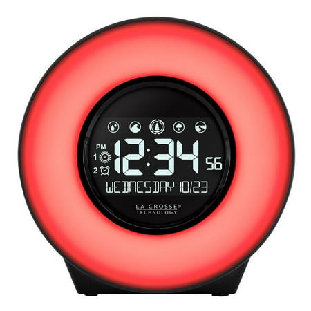 C83117 La Crosse Technology Mood Light & Nature Sound Digital Alarm Clock