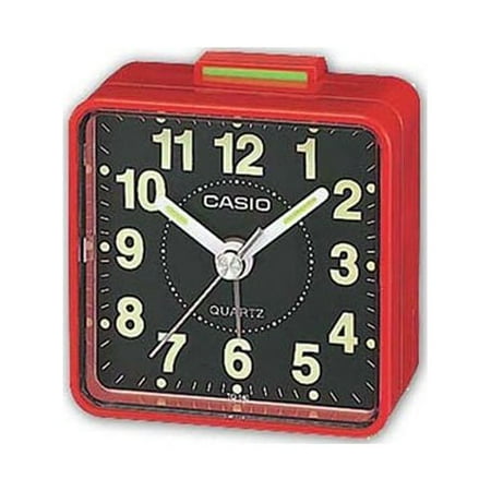 Casio TQ140 Travel Alarm Clock - Red TQ140-4