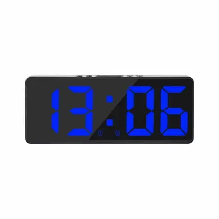 Dagaeig Battery Operated Digital Clock, Alarm Clock for Bedrooms - Cordless Large Big Numbers Dimmers for Seniors, Adjustable Volume Loud Alarm Clock