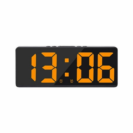 Dagaeig Battery Operated Digital Clock, Alarm Clock for Bedrooms - Cordless Large Big Numbers Dimmers for Seniors, Adjustable Volume Loud Alarm Clock