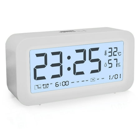 Digital Alarm Clock Smart Touch Control Brightness Volume Adjustable Smart Luminous Small Alarm Clock