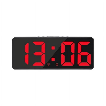 Digital Alarm Clock Voice Control Teperature Snooze Night Mode Desktop Table Clock 12/24H Anti-disturb Funtion LED Clocks Watch BR