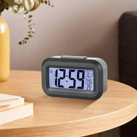 Digital Clocks Large Numbers For Living Room,Electronic Clock Simple Digital Clock,Digital Clocks Battery,Led Clock,Three-Dimensional Digital Display Snooze Alarm Clock,12/24h Switching