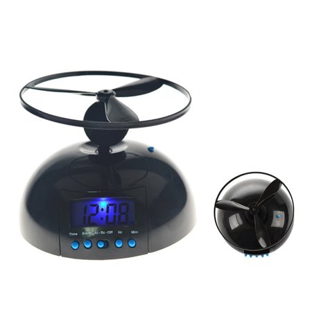 Digital Screw-Propeller Flying Smart Alarm Clock Children's Trainer Helicopter LED Display Digital Clock ,Simple Alarm Clock