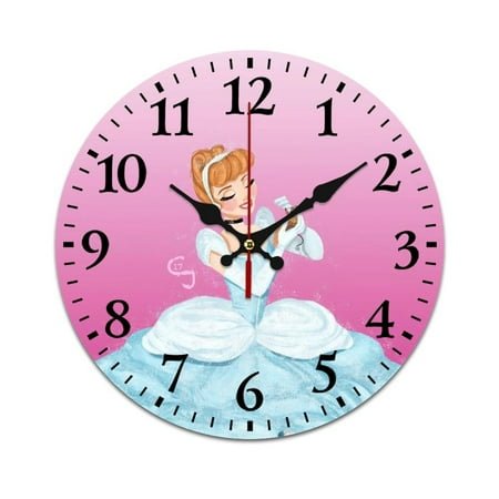 Disney Princess Cinderella wall clocks battery operated decorative 25cm/9.84in