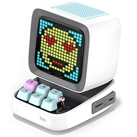 Divoom Ditoo Bluetooth Speaker with 16x16 LED Display Smart Alarm Clock White