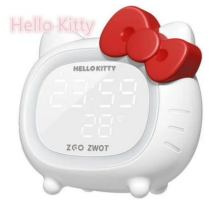 Dsfsdg Sanrio Hello Kitty Bedroom Decoration Children Smart Alarm Clock