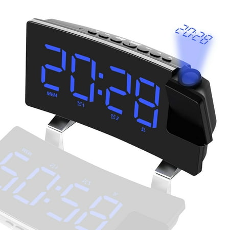 Dual Alarm Clock with Battery Backup, USB Charger, Adjustable Dimmer & Volume, 12/24H & Snooze, Digital Alarm Clocks for Bedrooms, Seniors, Teens, Kids