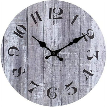 FNNMNNR Modern Simple Wall Silent Clock Vintage Mid-Century Style Design for Living Room Bedroom Decor