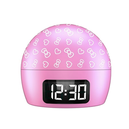 Hello Kitty Ambient Light Clock with Multi-Alarm – USB-Powered Projection Light & Clock with Cute Design