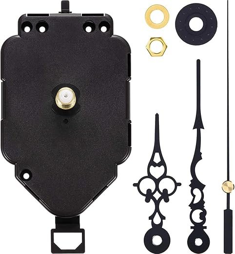 Hicarer Pendulum Clock Movement Quartz DIY Movement Kits Replacement Pendulum Clock Movement Mechanism (Shaft Length 0.79 Inch)