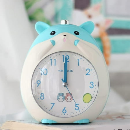 High-Volume Alarm Clock Hamster Alarm Clock Children'S Analog Bell Animal Shape Cha[3337]