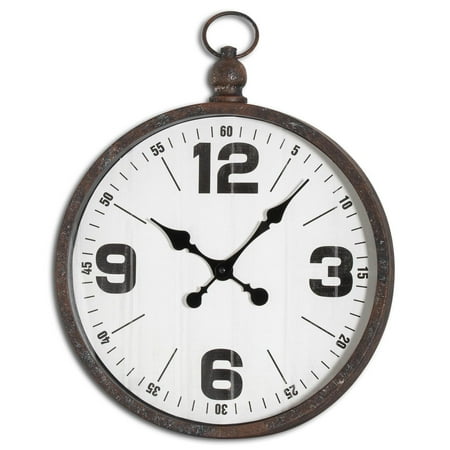 Hill Interiors Hampton Pocket Watch Wall Clock