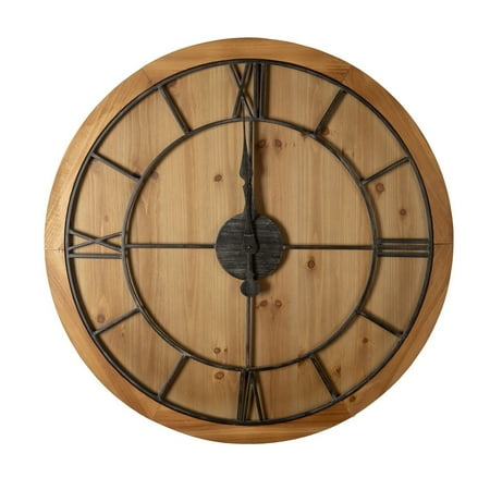 Hill Interiors Williston Wooden Wall Clock