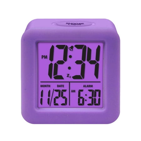 Homchy Equity By La Crosse Soft-Cube LCD Alarm Clock with Smart Light