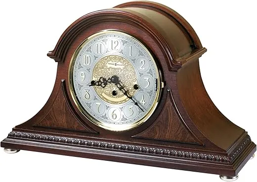 Howard Miller Barrett Mantel Clock 630-200 – Windsor Cherry, Key Wound Single Chime Movement