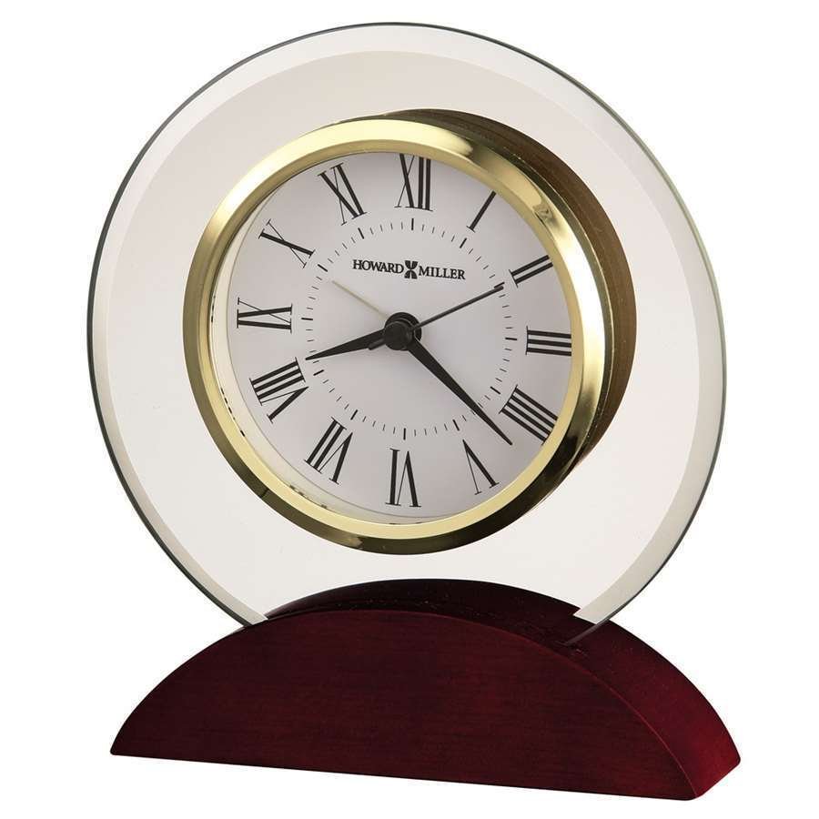 Howard Miller Dana Table Clock, satin rosewood - 645698