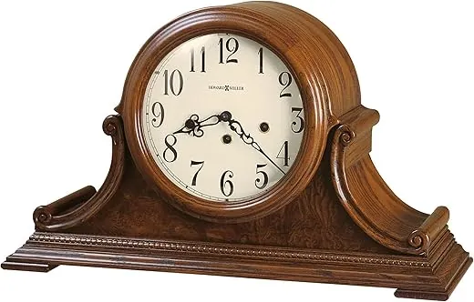 Howard Miller Hadley Mantel Clock 630-222 – Oak Yorkshire, Key Wound Single Chime Movement