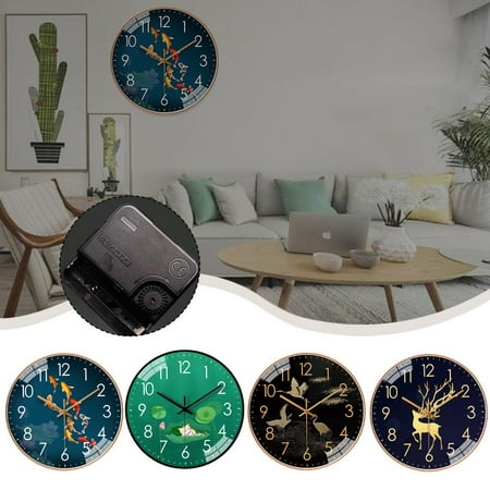 HPDL Wall Clock Round Modern Minimalist Marker Kitchen Home Clocks 20cm Office