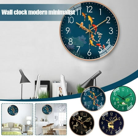 HPDL Wall Clock Round Modern Minimalist Marker Kitchen Home Clocks Office 20cm